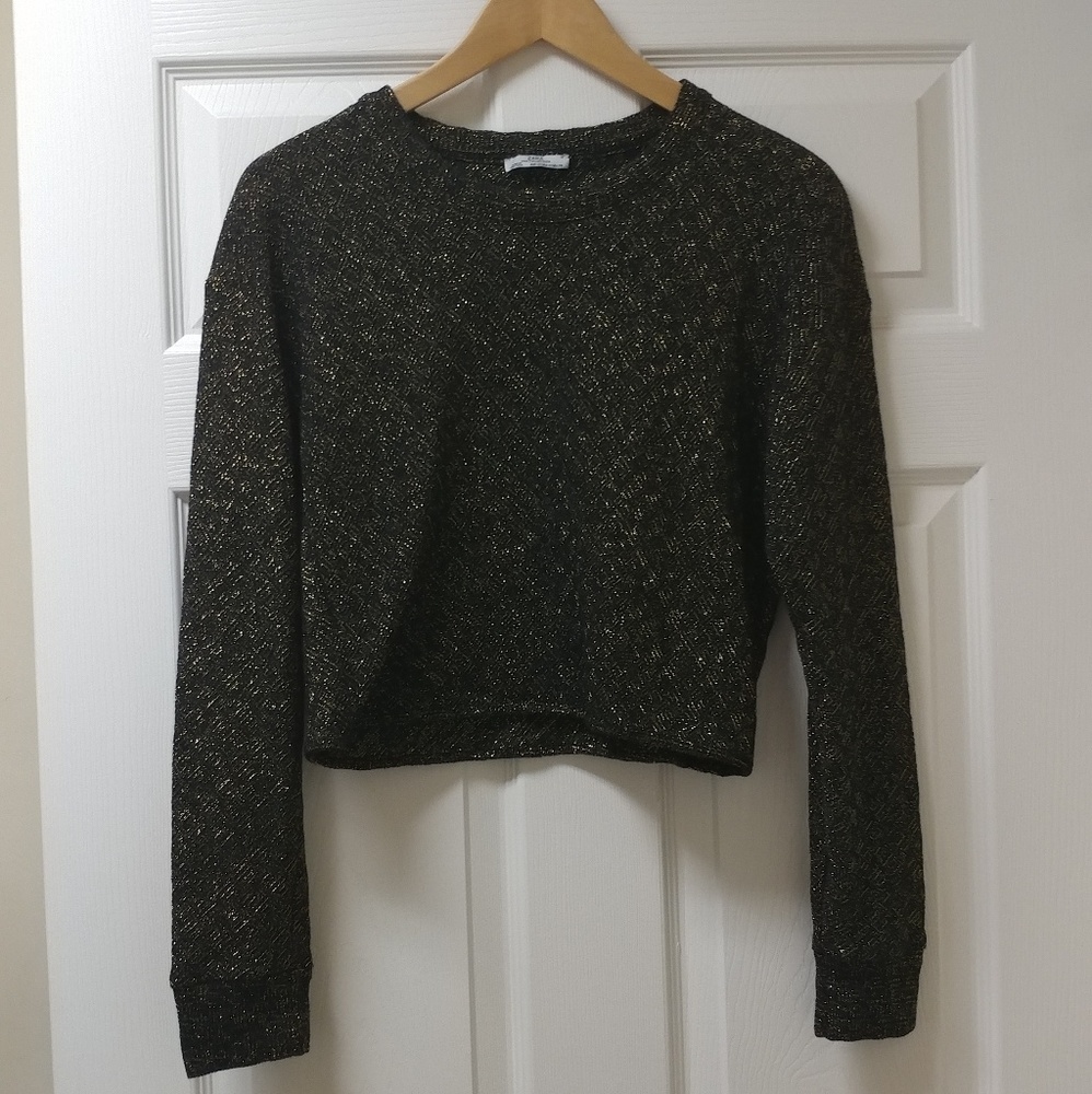 Zara Cropped Sweater, Medium